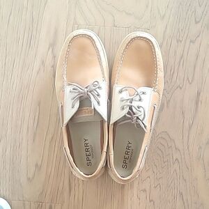 MINT Sperry topsider Men's boat shoe 13 tan Billfish 3-Eye Boat Shoe